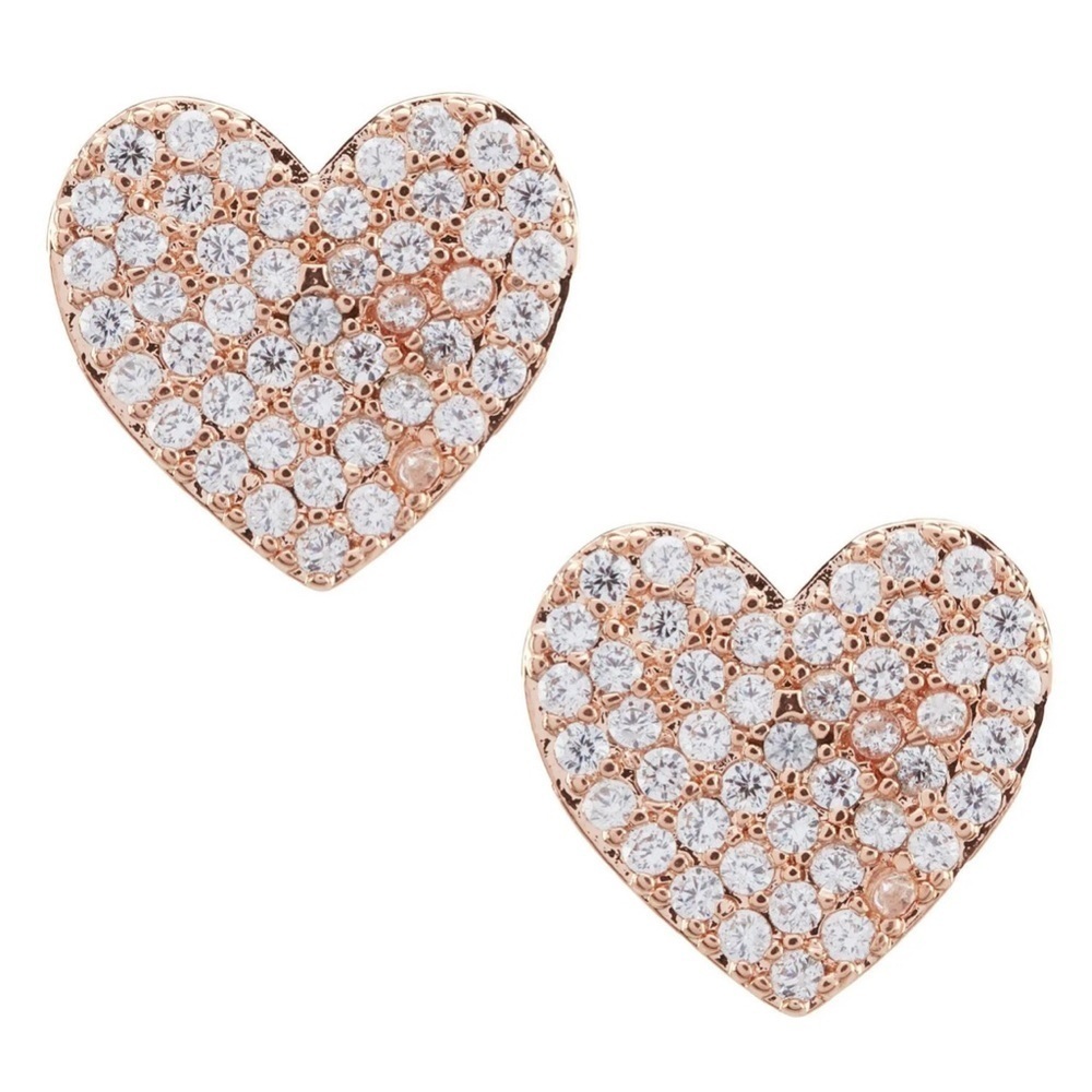 Kate Spade NEW YORK pave heart stud
